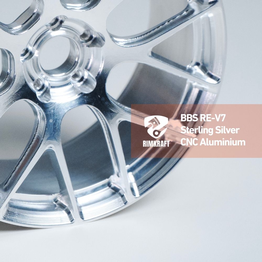BBS RE-V7 Sterling Silver - CNC Aluminum Rim