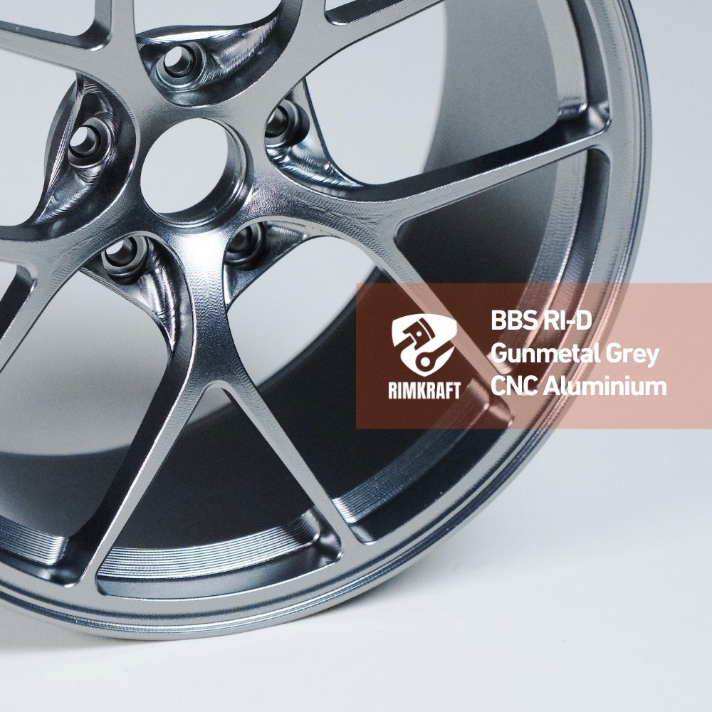 BBS RI-D Style Gunmetal Grey - CNC Aluminum Rim