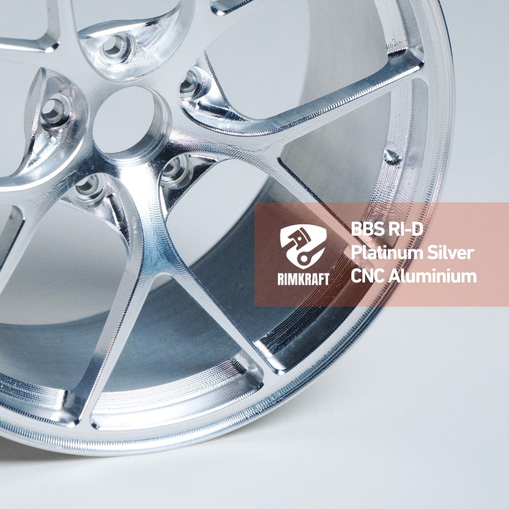 BBS RI-D Style Platinum Silver - CNC Aluminum Rim
