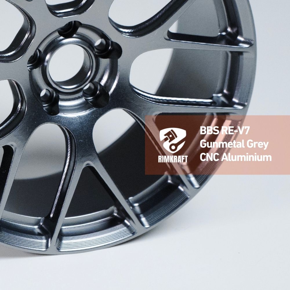 BBS RE-V7 Gunmetal Grey - CNC Aluminum Rim – RimKraft