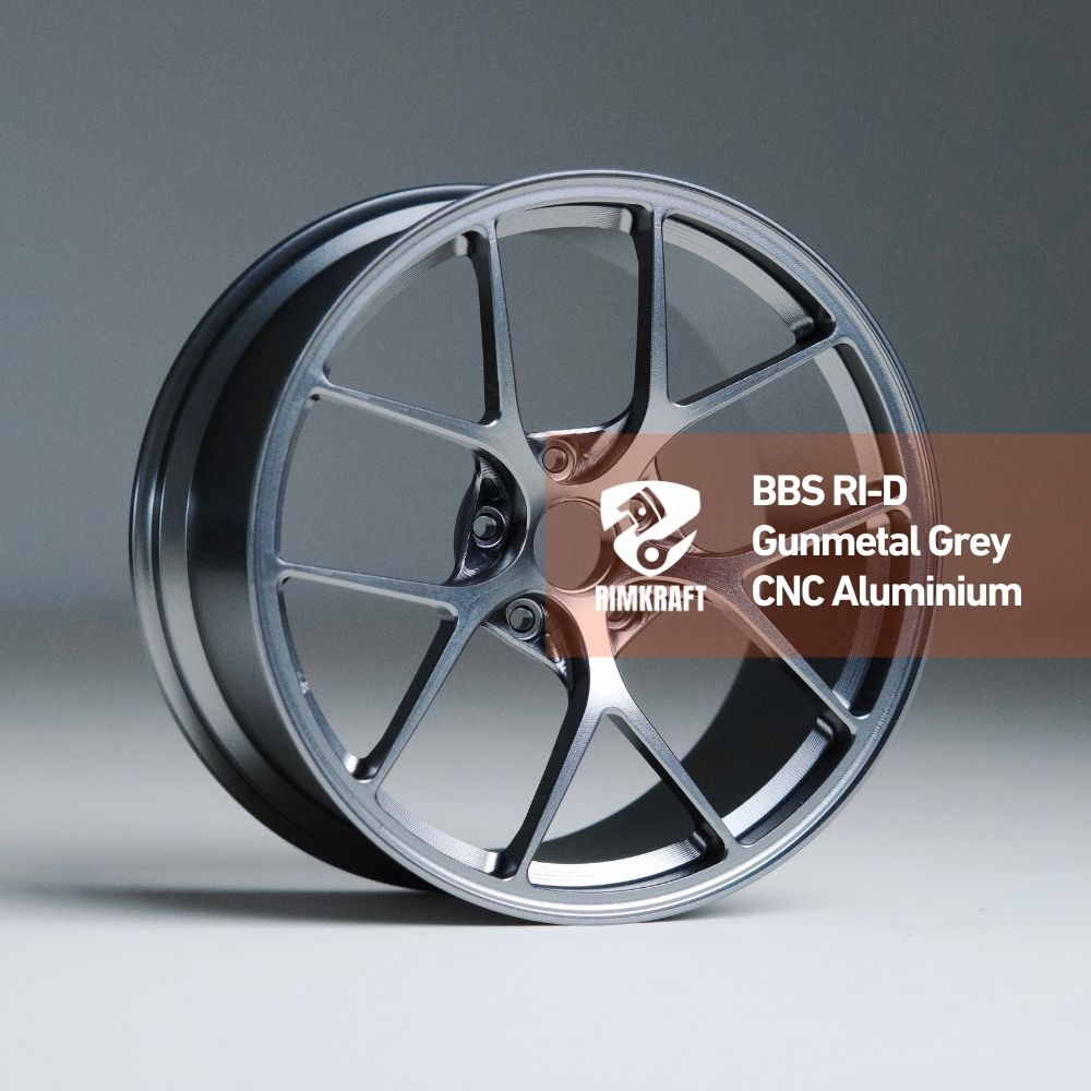 BBS RI-D Style Gunmetal Grey - CNC Aluminum Rim