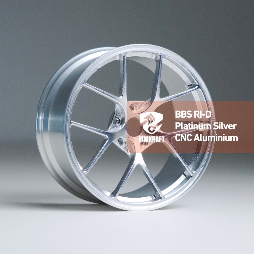 BBS RI-D Style Platinum Silver - CNC Aluminum Rim