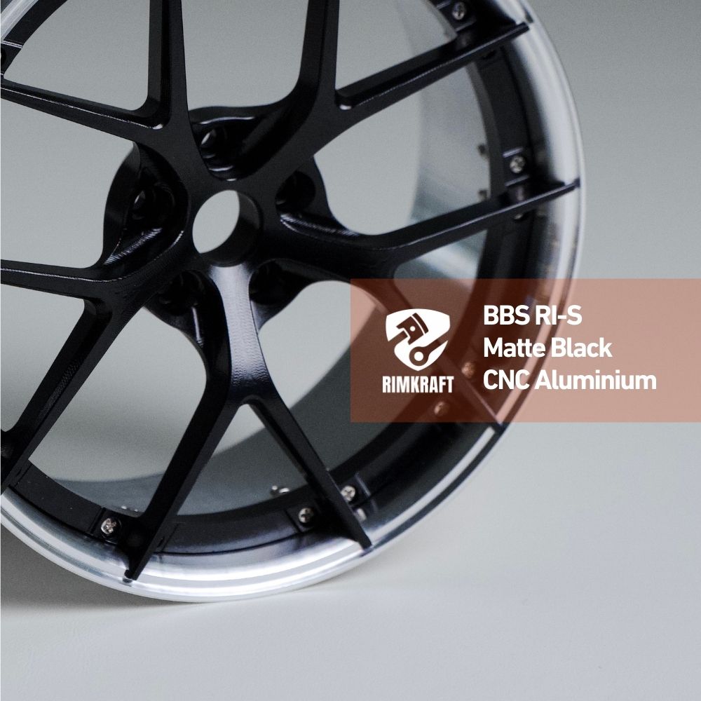 BBS RI-S Matte Black - CNC Aluminum Rim