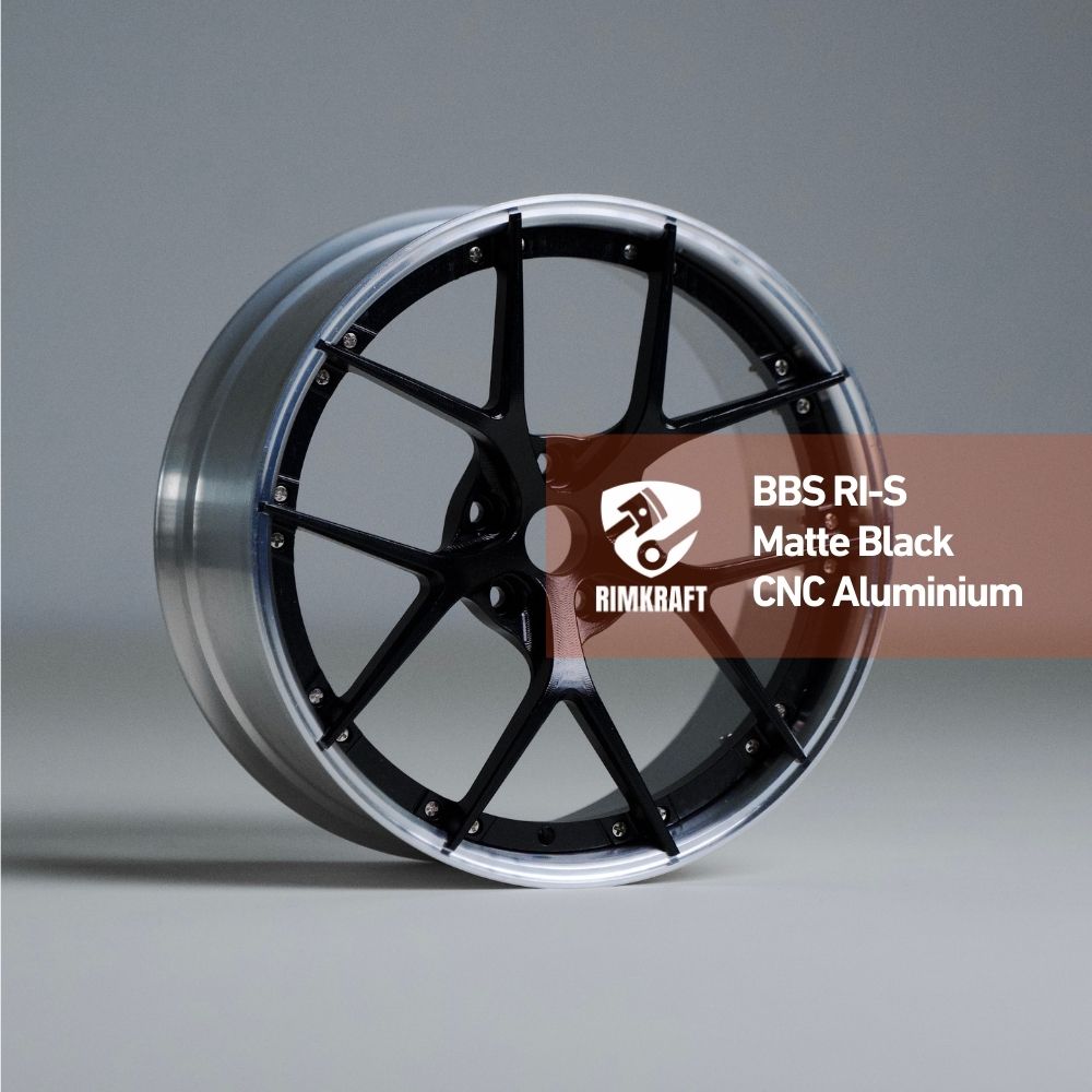 BBS RI-S Matte Black - CNC Aluminum Rim